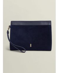 Hobbs - Catherine Suede Wristlet - Lyst