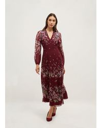 Hobbs - Maeve Floral Silk Dress - Lyst