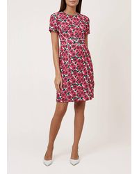 hobbs alexa shift dress forest green