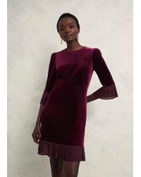 Hobbs - Ashley Velvet Dress - Lyst
