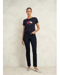 Hobbs - Pixie Cotton Embroidered T-shirt - Lyst