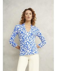 Hobbs - Aimee Printed Top - Lyst
