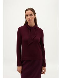 Hobbs - Mabel Wool Cashmere Tie Neck Jumper - Lyst