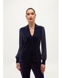 Hobbs - Aimee Velvet Top - Lyst