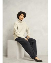 Hobbs - Howell Pinstripe Barrel Trousers - Lyst