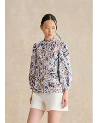 Hobbs - Soraya Cotton Blouse - Lyst