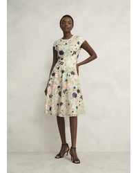 Hobbs - Tia Embroidered Dress - Lyst