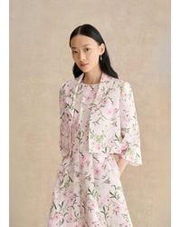 Hobbs - Lana Floral Jacquard Jacket - Lyst