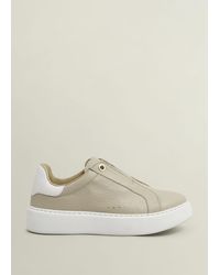 Hobbs - Greta Slip-On Leather Trainers - Lyst