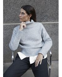 Hobbs - Marl Yardley Chunky Roll Neck Knitted Jumper - Lyst