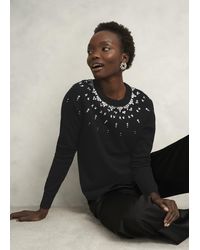 Hobbs - Theodora Wool Blend Gem Fairisle Knitted Jumper - Lyst