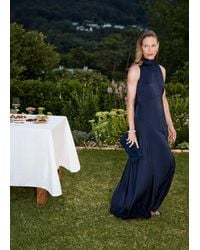 Hobbs - Marilyn Texured Satin Dress - Lyst