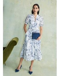 Hobbs - Annabella Trim Detailed Dress - Lyst