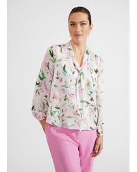 Hobbs - Aria Floral Blouse - Lyst