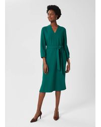 Hobbs - Kirsty Belted Dress - Lyst