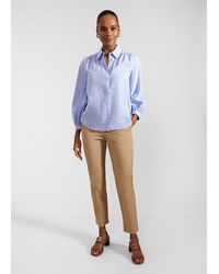 Hobbs - Sabrina Shirt With Linen - Lyst