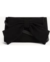Hobbs - Maisey Suede Bow Clutch - Lyst