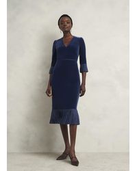 Hobbs - Mary Velvet Dress - Lyst