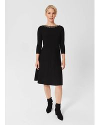 Hobbs - Emily Knitted Sequin Dress - Lyst