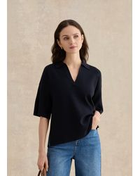 Hobbs - Lenora Relaxed Fit Polo Jumper - Lyst