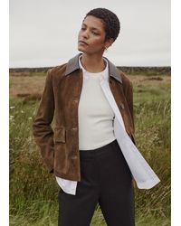 Hobbs - Sarah Suede Jacket - Lyst