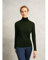 Hobbs - Lara Merino Rollneck Jumper - Lyst