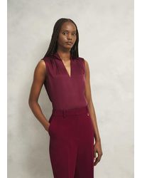 Hobbs - Nina Satin Blouse - Lyst