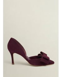 Hobbs - Elva Suede Bow Courts - Lyst