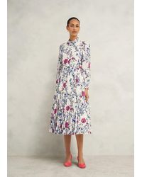 Hobbs - Ashleen Pleated Shirt Dress - Lyst
