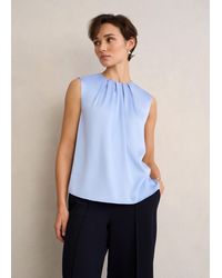 Hobbs - Rosanne Satin Blouse - Lyst