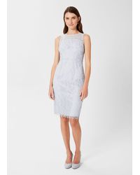 Hobbs - Adela Lace Shift Dress - Lyst
