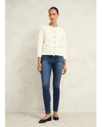 Hobbs - Sairey Cotton Wool Knitted Jacket - Lyst