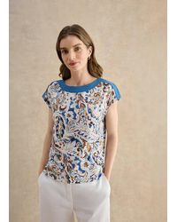 Hobbs - Viviana Printed Top - Lyst