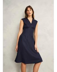 Hobbs - Kayleigh Linen Dress - Lyst