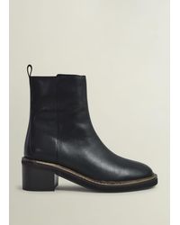 Hobbs - Sienna Block Heel Boots - Lyst