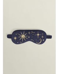Hobbs - Gabriella Embroidered Silk Eye Mask - Lyst