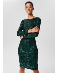 Hobbs - Sawyer Sequin Shift Dress - Lyst
