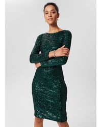 Hobbs - Sawyer Sequin Shift Dress - Lyst