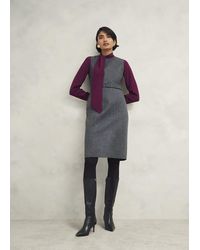 Hobbs - Elsie Wool Blend Dress - Lyst