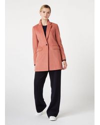 Hobbs Tia Wool Blend Coat - Pink