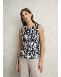 Hobbs - Maddy Cotton Printed Top - Lyst