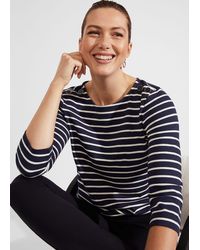 Hobbs - Tafara Stripe Cotton Top - Lyst