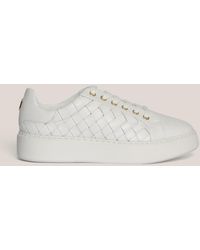 Hobbs - Ada Woven Leather Trainers - Lyst