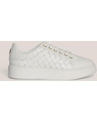 Hobbs - Ada Woven Leather Trainers - Lyst