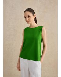 Hobbs - Fern Cotton Jersey Button Back Top - Lyst
