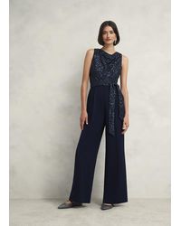 Hobbs - Zuri Sequin Jumpsuit - Lyst