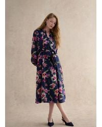 Hobbs - Petite Pippa Floral Waist Tie Dress - Lyst