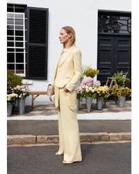 Hobbs - Petite Adalee Linen Wide Leg Trousers - Lyst