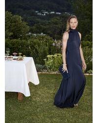 Hobbs - Marilyn Textured Satin Dress - Lyst