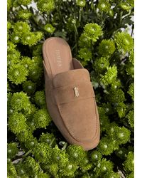 Hobbs - Lola Suede Backless Loafers - Lyst